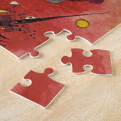 Abstracte verf binnenste simuleren legpuzzel (Zijkant)