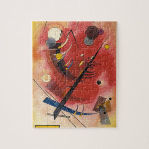 Abstracte verf binnenste simuleren legpuzzel