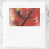 Abstracte verf binnenste simuleren rechthoekige sticker (Tas)