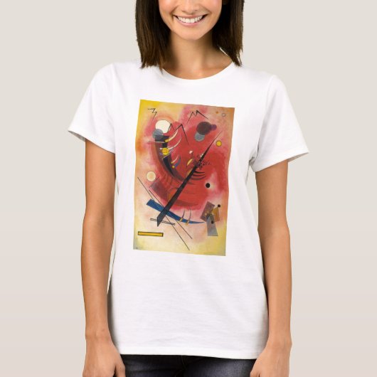 Abstracte verf binnenste simuleren t-shirt (Voorkant)
