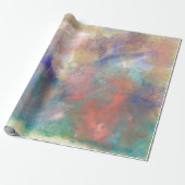 Abstracte verf cadeaupapier (Uitgerold)