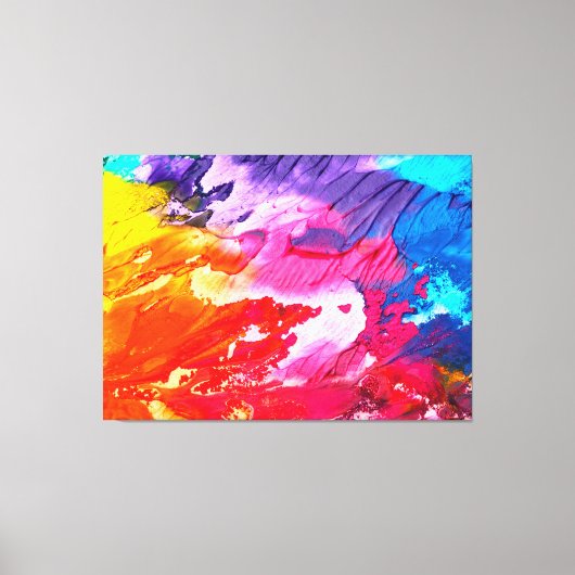 Abstracte verf canvas afdruk (Voorkant)