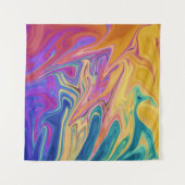 Abstracte verf in de Colors | Best Fine Art Wandkleed (Voorkant (horizontaal))