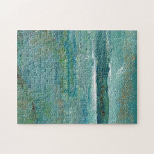 Abstracte verf in de Oostzee Legpuzzel (Horizontaal)