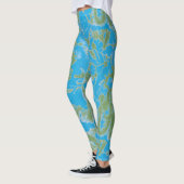 Abstracte verf leggings (Links)