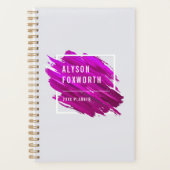 Abstracte verf Logo op maat Planner (Voorkant)