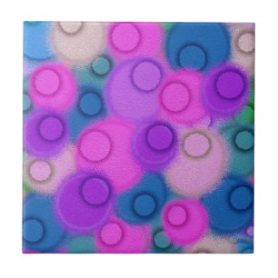 Abstracte verf met kleurrijke ruimte tegeltje