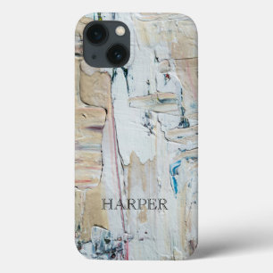 Abstracte Verf Persoonlijke iPhone/iPad-draagtas iPhone 13 Hoesje