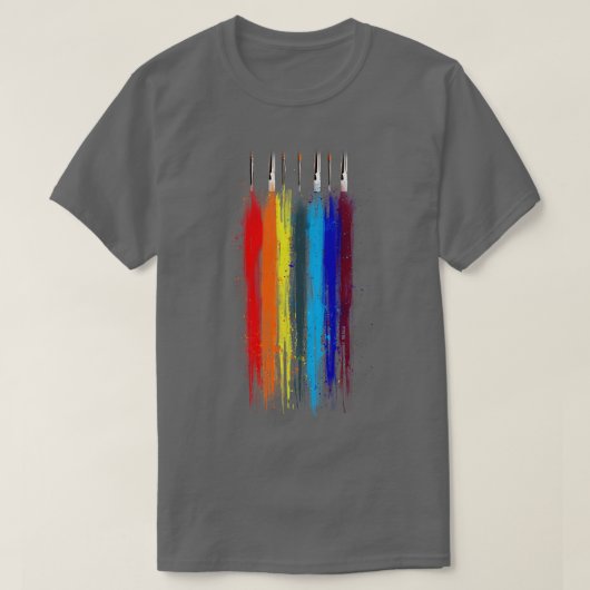 Abstracte verf t-shirt (Design voorkant)