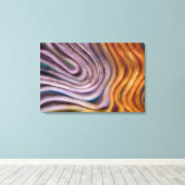 abstracte verf werveling canvas afdruk (Insitu (Houten vloer))