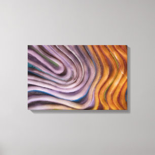 abstracte verfdraai canvas afdruk