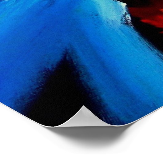 Abstracte verfenergie poster (Hoek)