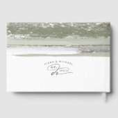 Abstracte Verflijnen Wedding ID886 Gastenboek (Achterkant)