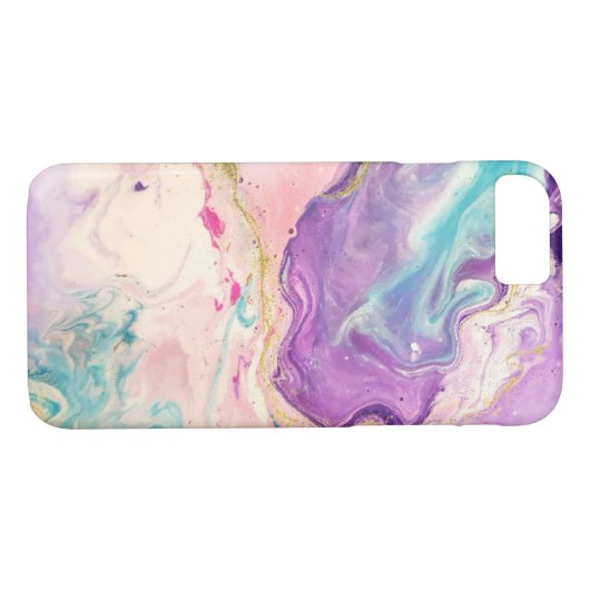 Abstracte verfmarkering Case-Mate iPhone case (Achterkant (Horizontaal))