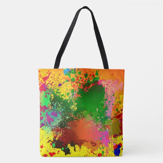 Abstracte verfplaat draagtas (Voorkant)