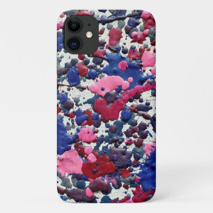 abstracte verfspatten iPhone 11 hoesje