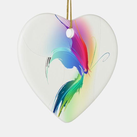 Abstracte verfsplattervlinder keramisch ornament (Rechts)