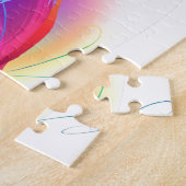 Abstracte verfsplattervlinder legpuzzel (Zijkant)