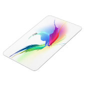 Abstracte verfsplattervlinder magneet (Linkerzijde)