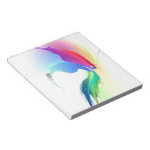 Abstracte verfsplattervlinder notitieblok (Schuin)