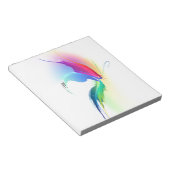 Abstracte verfsplattervlinder notitieblok (Schuin)