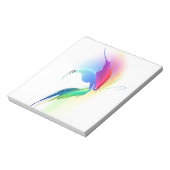 Abstracte verfsplattervlinder notitieblok (Gedraaid)