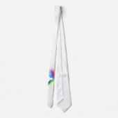 Abstracte verfsplattervlinder stropdas (Achterkant)