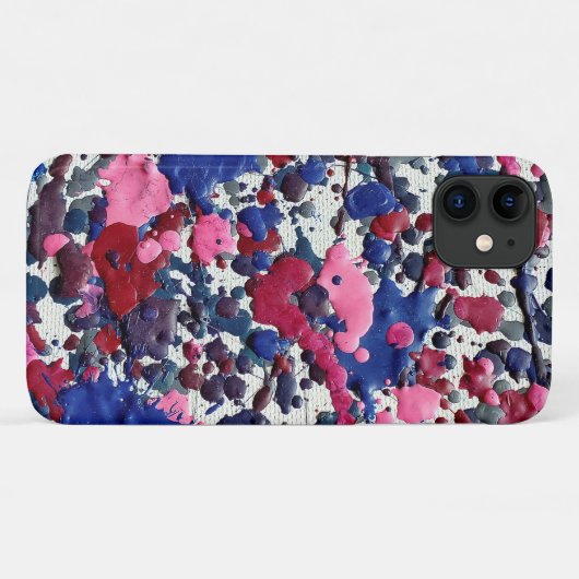 abstracte verfspleet Case-Mate iPhone case (Achterkant (horizontaal))