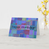 Abstracte verjaardag kaart (Gele Bloem)