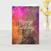 Abstracte verjaardag kaart (Gele Bloem)