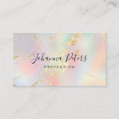 abstracte verlopen faux folie visitekaartje (Voorkant)