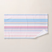 Abstracte verticale streep in zachte kleuren bad handdoek (Handdoek)