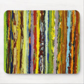 Abstracte verticale verfstreaks muismat (Voorkant)