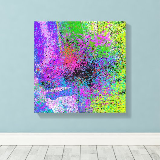 ABSTRACTE VERZAMELINGSPLATTER CANVAS AFDRUKKEN (Insitu (Houten vloer))