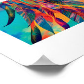Abstracte Vibrant Drocatcher Wall kunst Poster (Hoek)