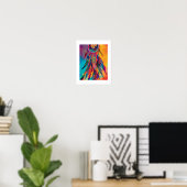 Abstracte Vibrant Drocatcher Wall kunst Poster (Thuiskantoor)