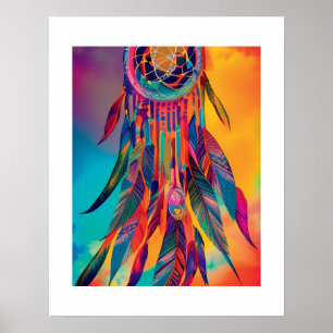 Abstracte Vibrant Drocatcher Wall kunst Poster