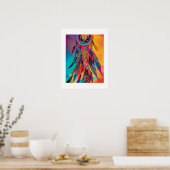 Abstracte Vibrant Drocatcher Wall kunst Poster (Keuken)