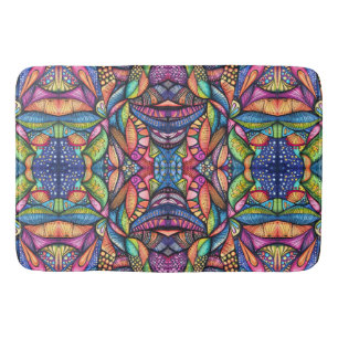 Abstracte videodoodle badmat