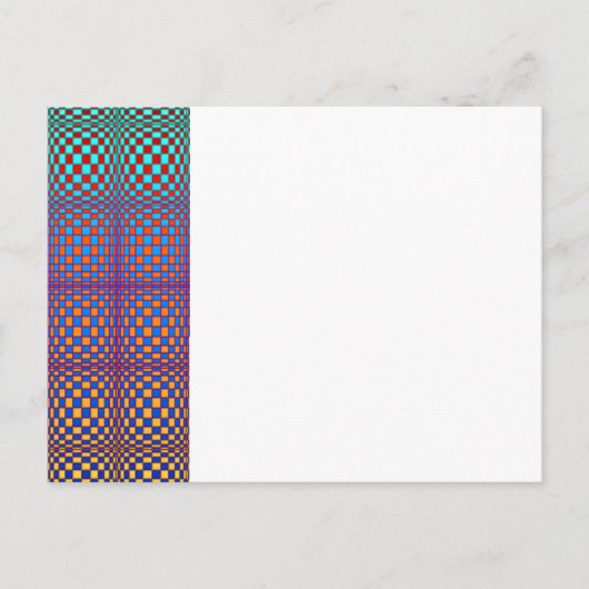 Abstracte vierkant 2 briefkaart (Voorkant)