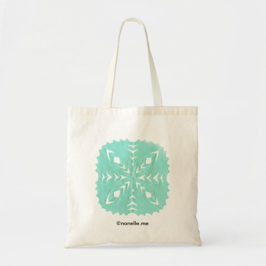 ABSTRACTE VIERKANTE BL WYCINANKI TOTE BAG (Voorkant)