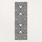 abstracte vierkante cirkels yogamat (Achterkant)