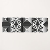 abstracte vierkante cirkels yogamat (Voorkant (horizontaal))