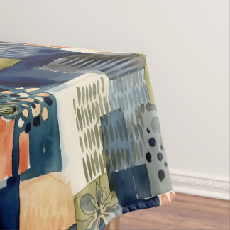 Abstracte vierkante patronen tafelkleed