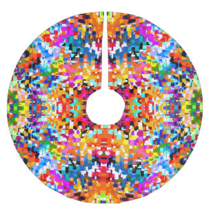 Abstracte vierkantjes notitieboek laptop kerstboom rok