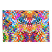 Abstracte vierkantjes notitieboek laptop kussensloop (Achterkant-Rechts)