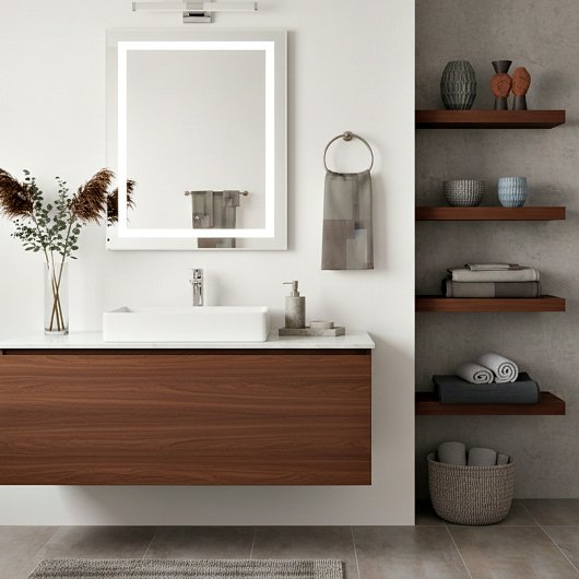 Abstracte vierkantjes op aarde bad handdoek