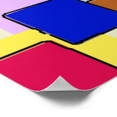 Abstracte vierkantjes poster (Hoek)