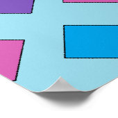 Abstracte vierkantjes poster (Hoek)