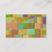 Abstracte vierkantjes visitekaartje (Achterkant)